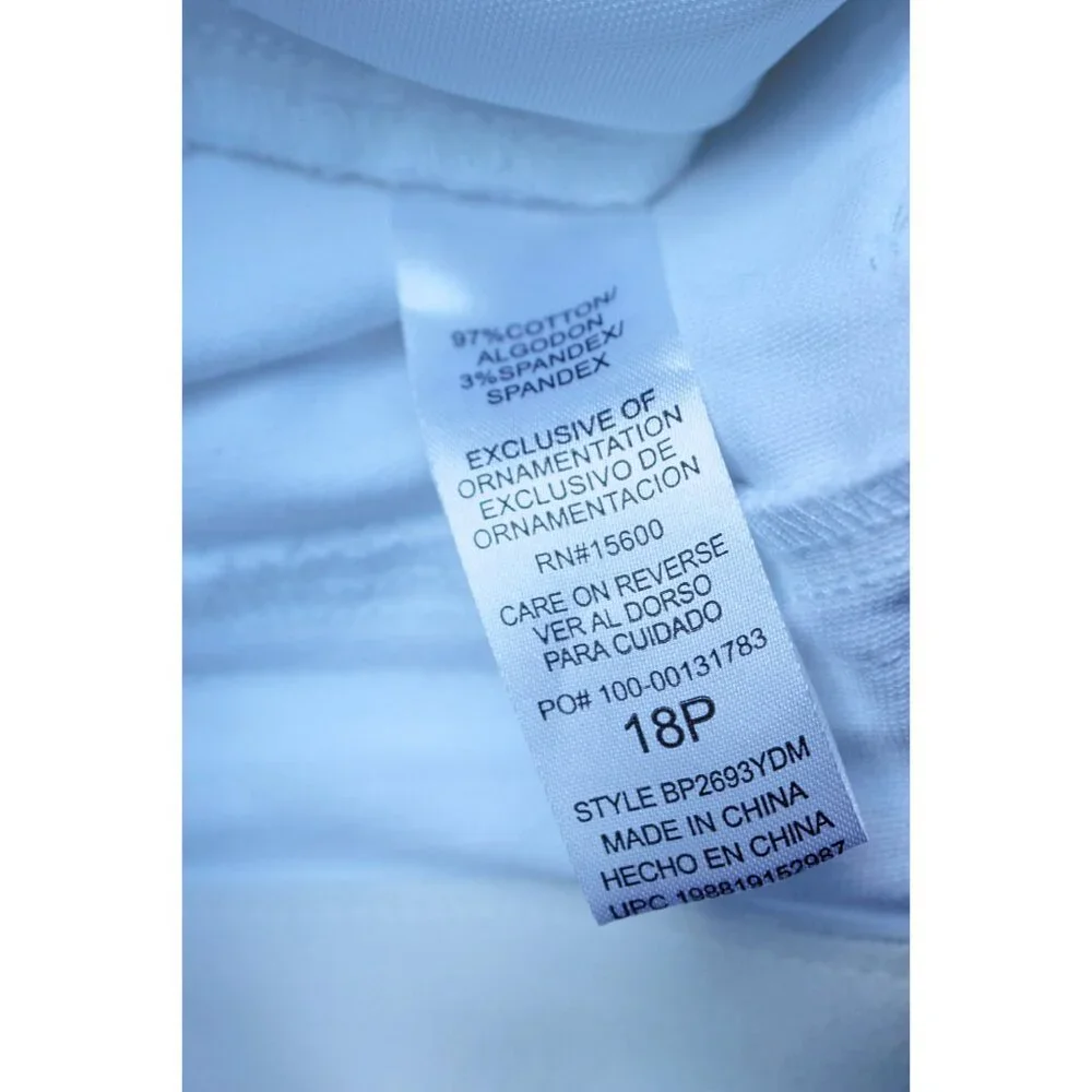 New w/Tags - Democracy Ab-Solution Hi Rise Straight Jeans, Optic White, 18P Plus - Picture 13 of 14